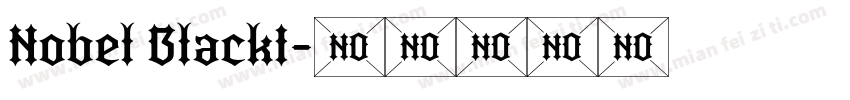 Nobel BlackI字体转换